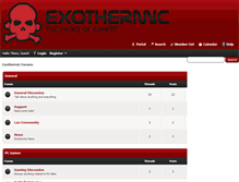 Tablet Screenshot of forums.exothermic.com.au